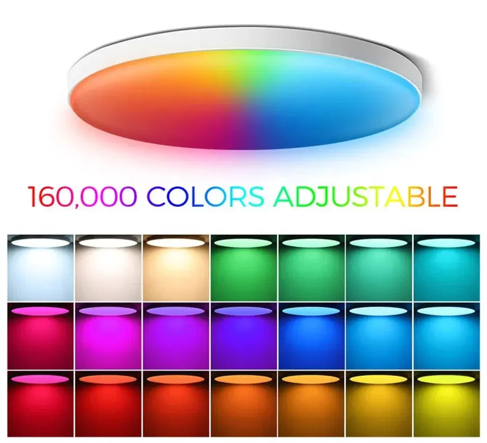 Tuya Smart WiFi LED Ceiling Light 220V APP Connection Wireless Switch Voice Control Comfortable Home Room Bathroom Lighting