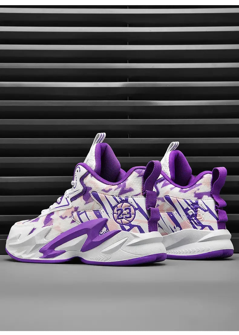Flying Weave Breathable Basketball Shoes, Soft And Comfortable, Thickened Shock-absorbing Sole, Durable For Daily Sports Outdoor