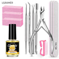 13 Pcs Nail File & Buffer Blocks with Nail Care Kit,Manicure Kit for Women with Milk and Honey Cuticle Oil & Cuticle Trimmer Set