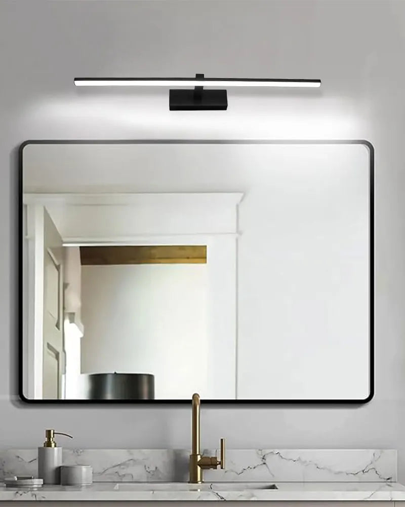 Indoor LED Vanity Lights for Mirror Hardwired 40/60cm Black LED Wall Lights Wall Lamps for Bathroom Picture Lights for Wall