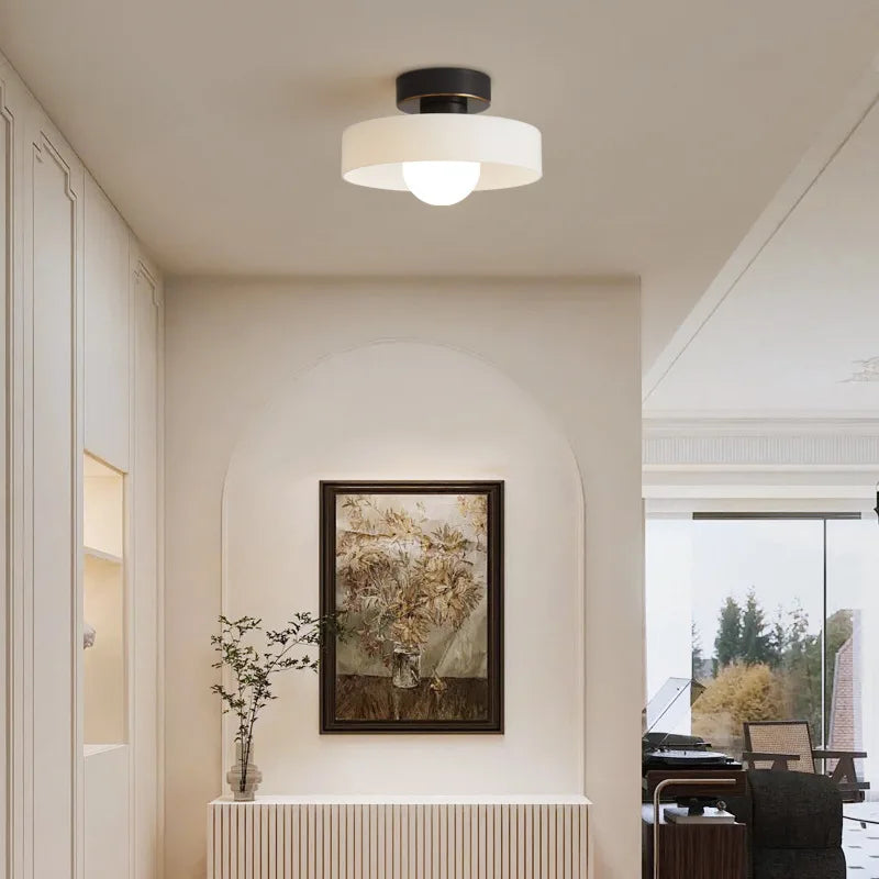 Vintage Glass LED Ceiling Light Indoor Aisle Corridor Hallway Lighting for Living Room Dining Room Bedroom Modern Ceiling Lamps