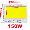 LED COB Chip 50W 100W 150W 200W 200-240V Smart IC No Need Driver LED Lamp Light Source For Flood Light Spotlight DIY Lighting