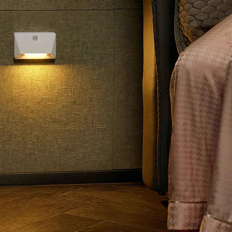 Smart Motion Activated Wall Light - 2200mAh USB-C Fast Charge 3 Adjustable Brightness Multi-Device Link  Indoor/Outdoor Lighting