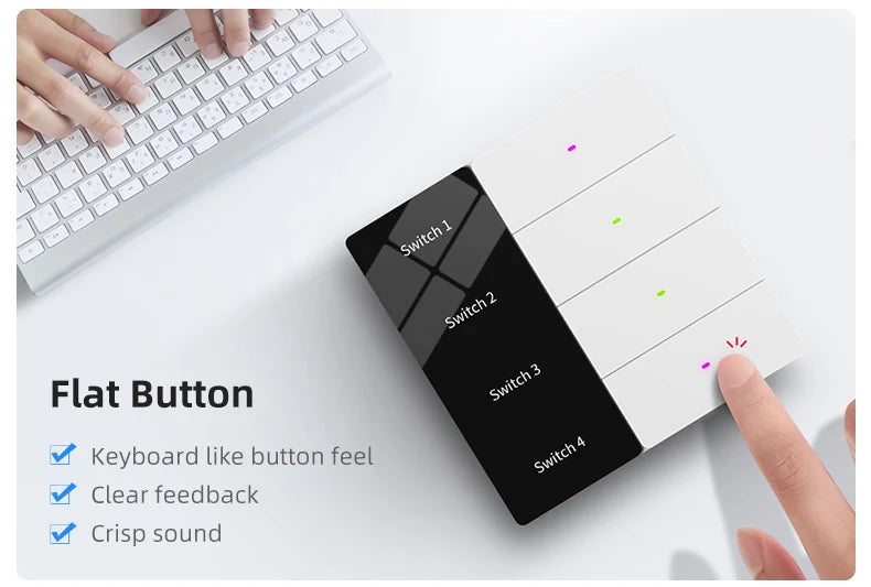 Hotel Name Lux-ury Sm-art Lighting Switch with Display Voice Control Sm-art Home Products
