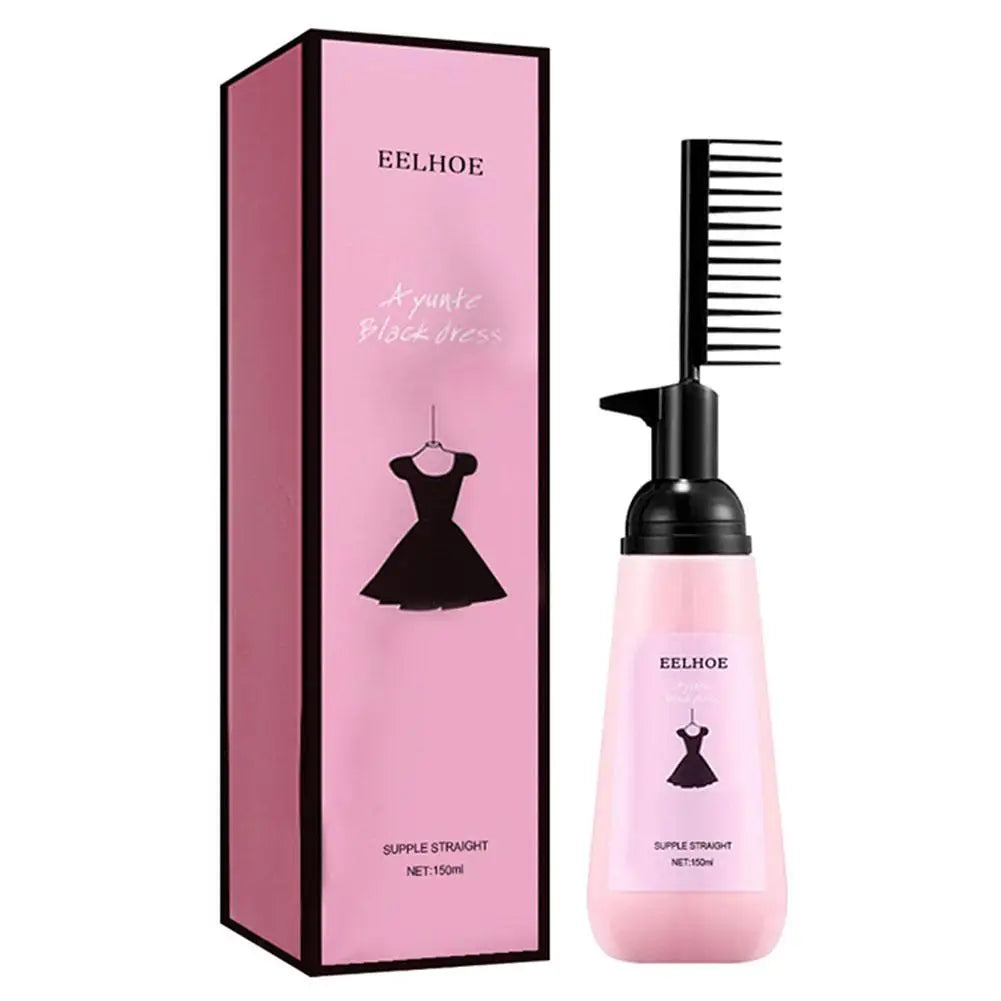 Hair Straightening Cream Comb Nourishing No Hurting Repair Damaged Hair Keratin Smooth Care Improving Frizziness Ionperm