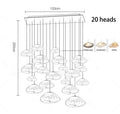Modern Light Luxury Home Decoration LED Chandelier Staircase Light Living Room Chandelier Indoor Lighting