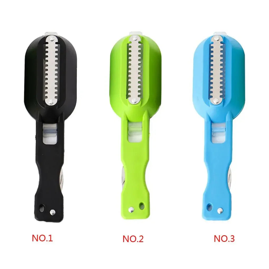 Fish Skin Brush Scraping Fishing Scale Brush Graters Fast Remove Fish Knife Cleaning Peeler Scaler Scraper Seafood Tools