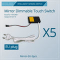 220V 110V Touch Sensor Switch  LED Smart Single Key Mirror Light Switch Touch Dimmer Switch For Bathroom Mirror