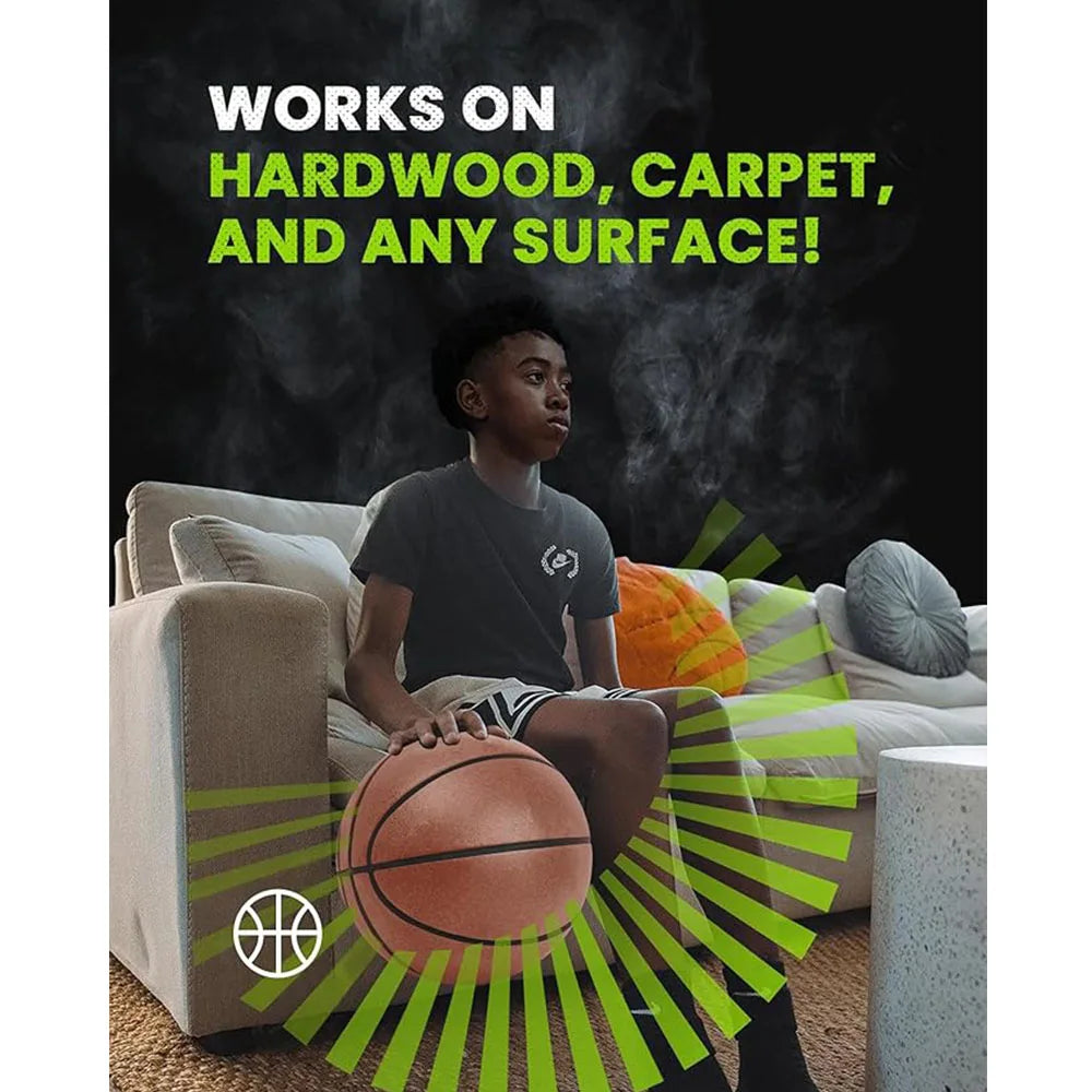 Silent Basketball 2024 Upgraded Airless Basketball Quiet Bounce Dunk Basketball Foam Basketball Dribbling Indoor Silent BallGift