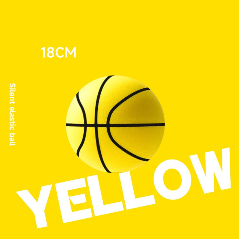 【YY26】18/21/24cm Bouncing Mute Ball Indoor Silent Basketball With Hoop High-Resilience Lightweight Mini Basketball Kids Gifts