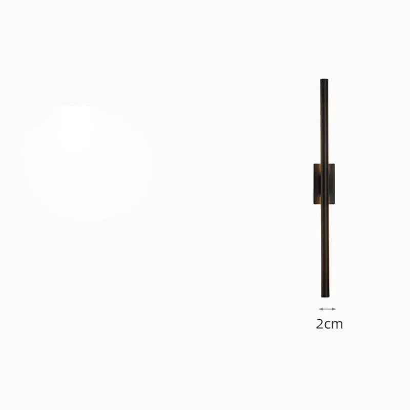 Indoor LED Sconce Wall Lamp Light for Home Hotel Bedroom Bedside Bathroom Corridor Modern Nordic Mounted Brass Gold Long Stripe