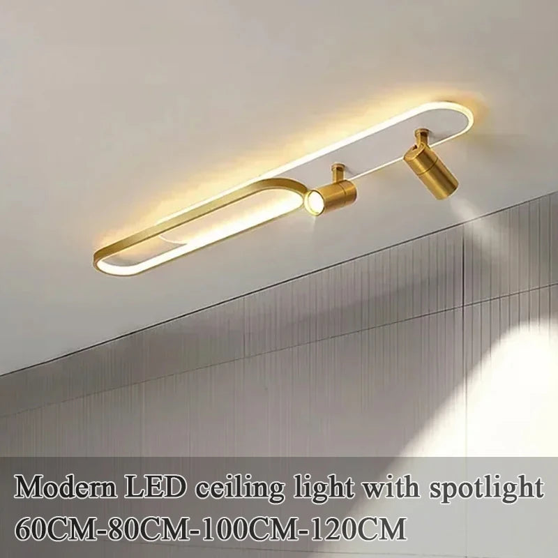 Modern LED Ceiling Lights with Spotlight Aisle Chandelier for Living Room Hallway Cloakroom Lamps Home Indoor Lighting fixtures