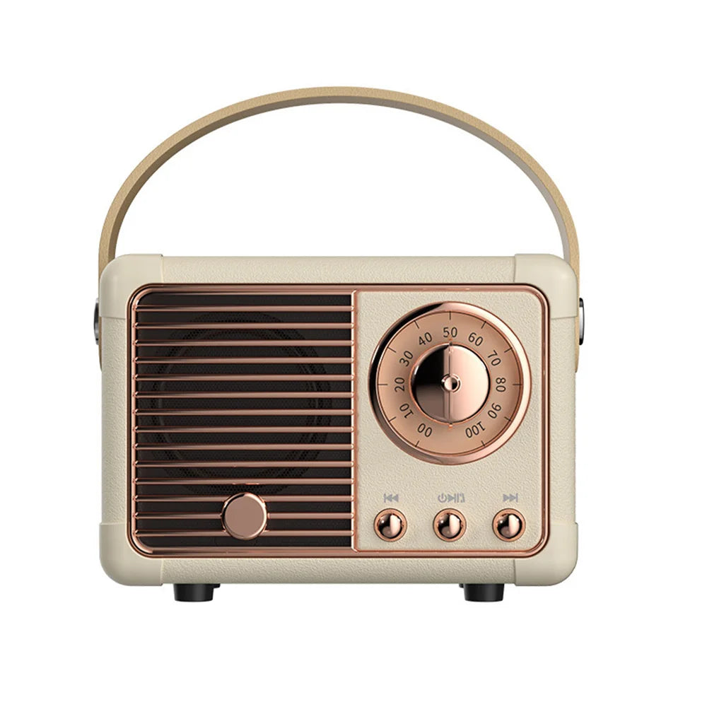 Wireless Bluetooth Speaker Sound Stereo Portable USB Charging Mini Speakers Travel Music Player Retro Music Box Dropshipping