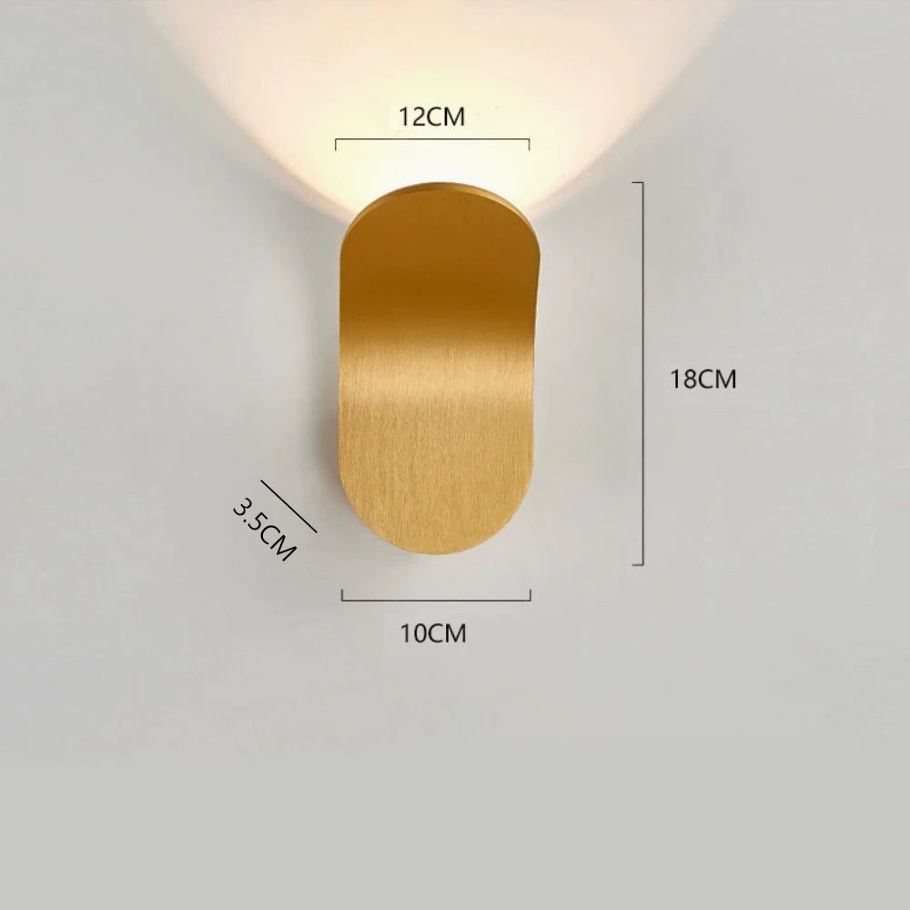 Modern Wall Light Indoor Led Stair Lamp Nordic Minimalist Sconce Foyer Hallway Decor Luminaire Creative Bedside Lighting XINLAT