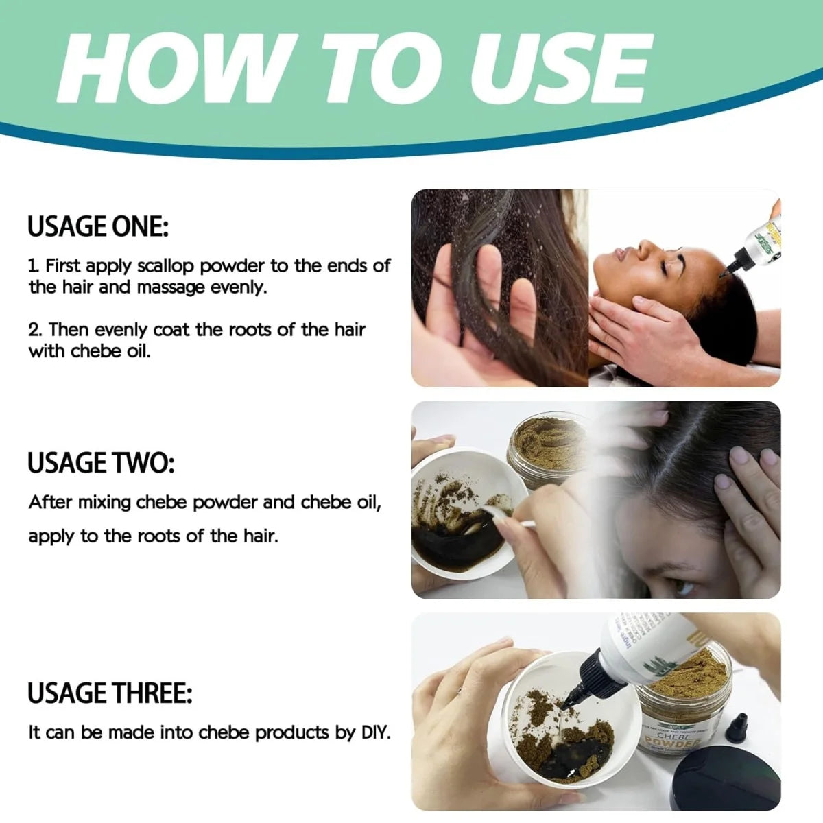 Chebe Hair Care Product Nourishing Soothing Scalp Essence Powder Moisturizer Anti-frizz Rosemary Extract Oil Smoothing Hair 5pcs
