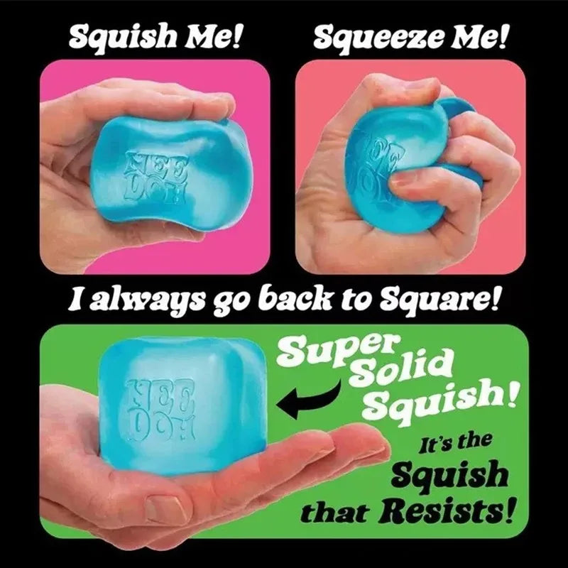 NeeDoh Nice Cube 3-Pack Bundle — Sensory Fidget Stress Relief Toys