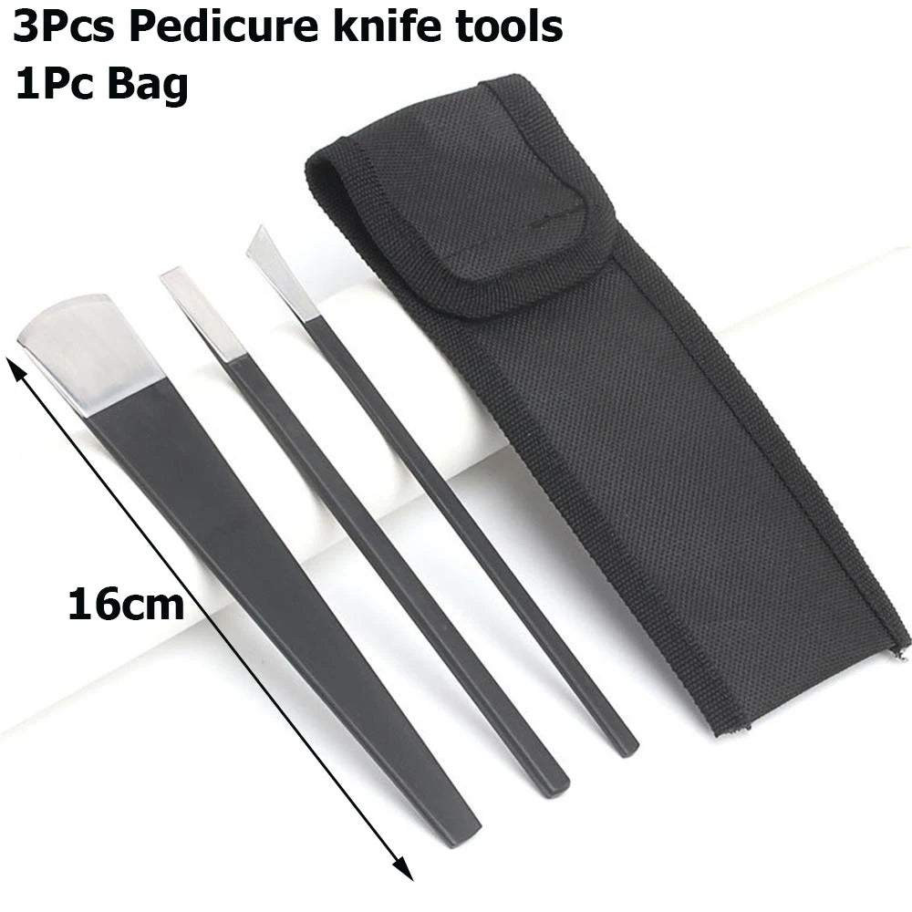 Professional Pedicure Tools Set Manicure Knife Kit Stainless Steel Toe Pedicure Knife Nail Clipper Feet Scraper Dead Skin Remove