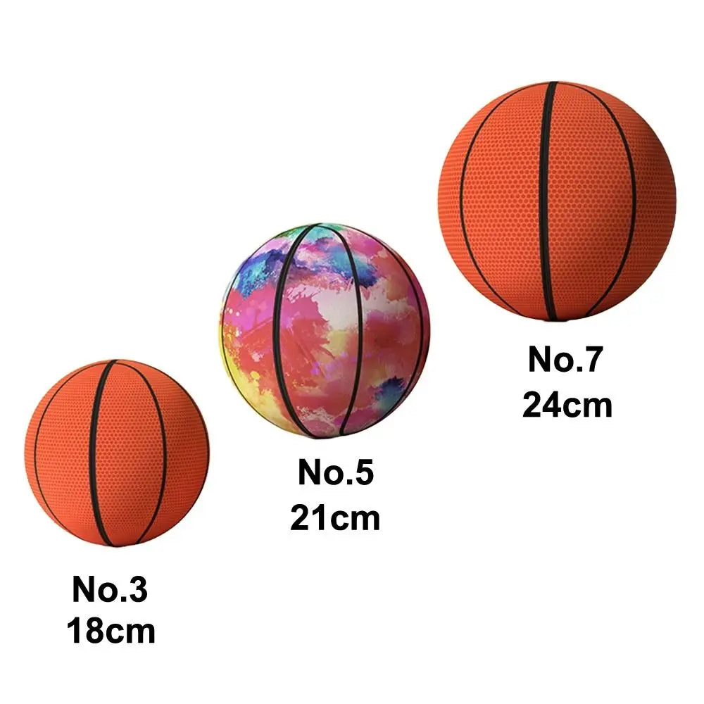 New Cloth Cover Silent Basketball Foam Easy to Grip Bouncing Basketball High-Density Low Noise Training Ball Indoor Activities