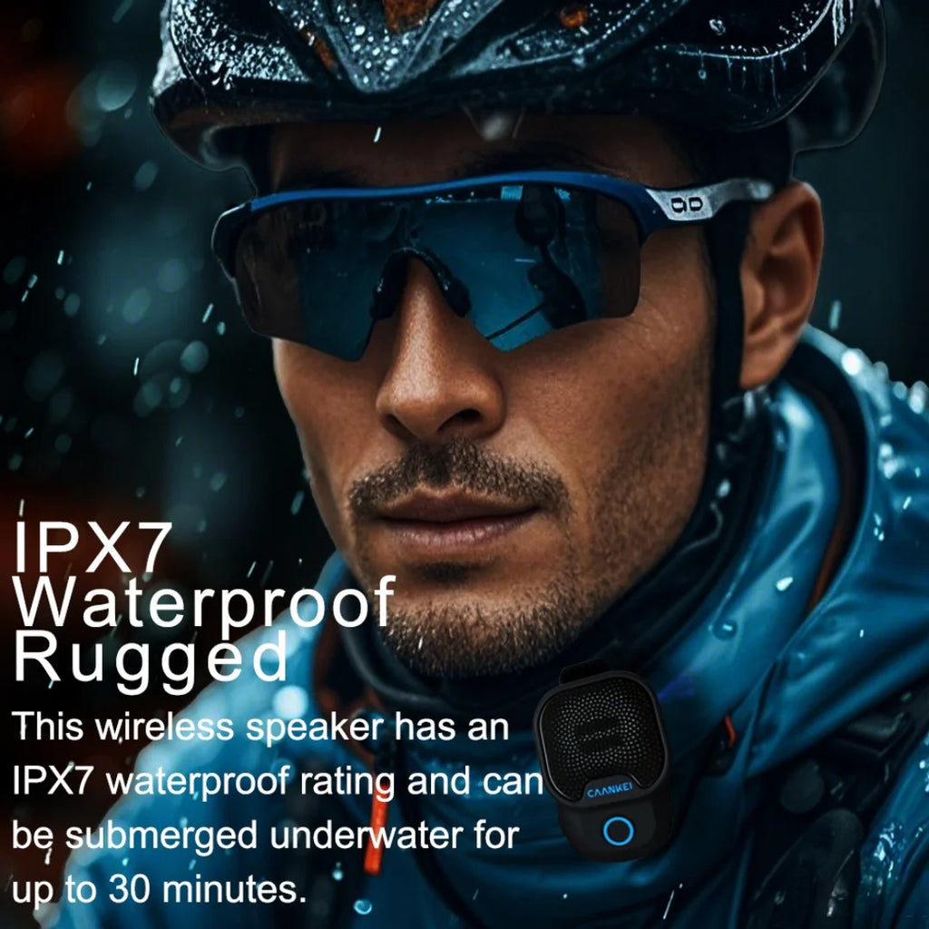 Wearable Bluetooth Speaker IPX7 Waterproof Portable Speakers Outdoor Sport Clip-On Microphone Speaker Calls/Music Mini Sound Box