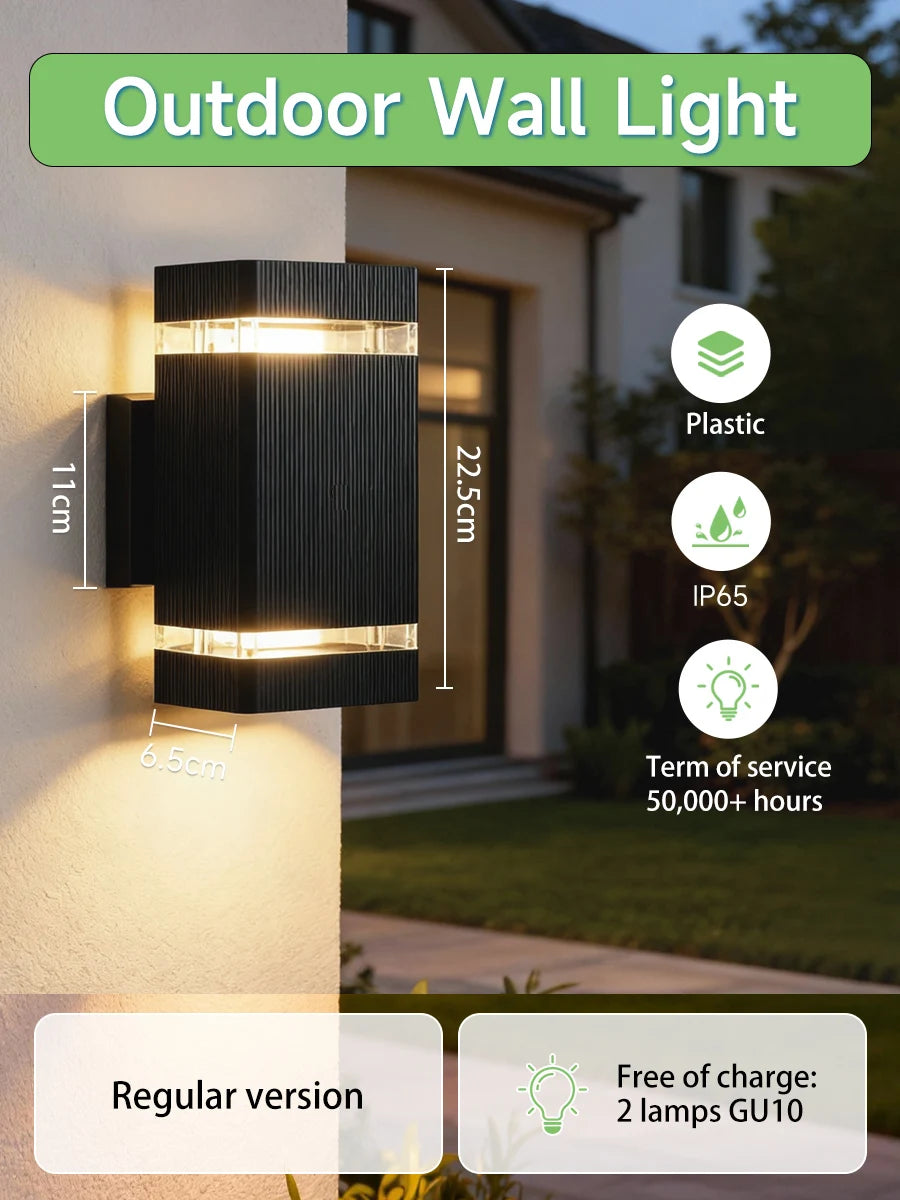 Smart Outdoor Wall Light Waterproof LED Wall Lamps Motion Sensing Porch Lights Exterior Sconce Lamps For Balcony Garden Backyard