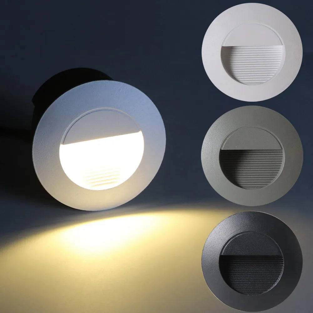 Indoor Outdoor Stair Light 3W Wall Lamp Exterior Sconce Garden Yard Lighting for Balcony Gate Fence Staircase Walkway Waterproof