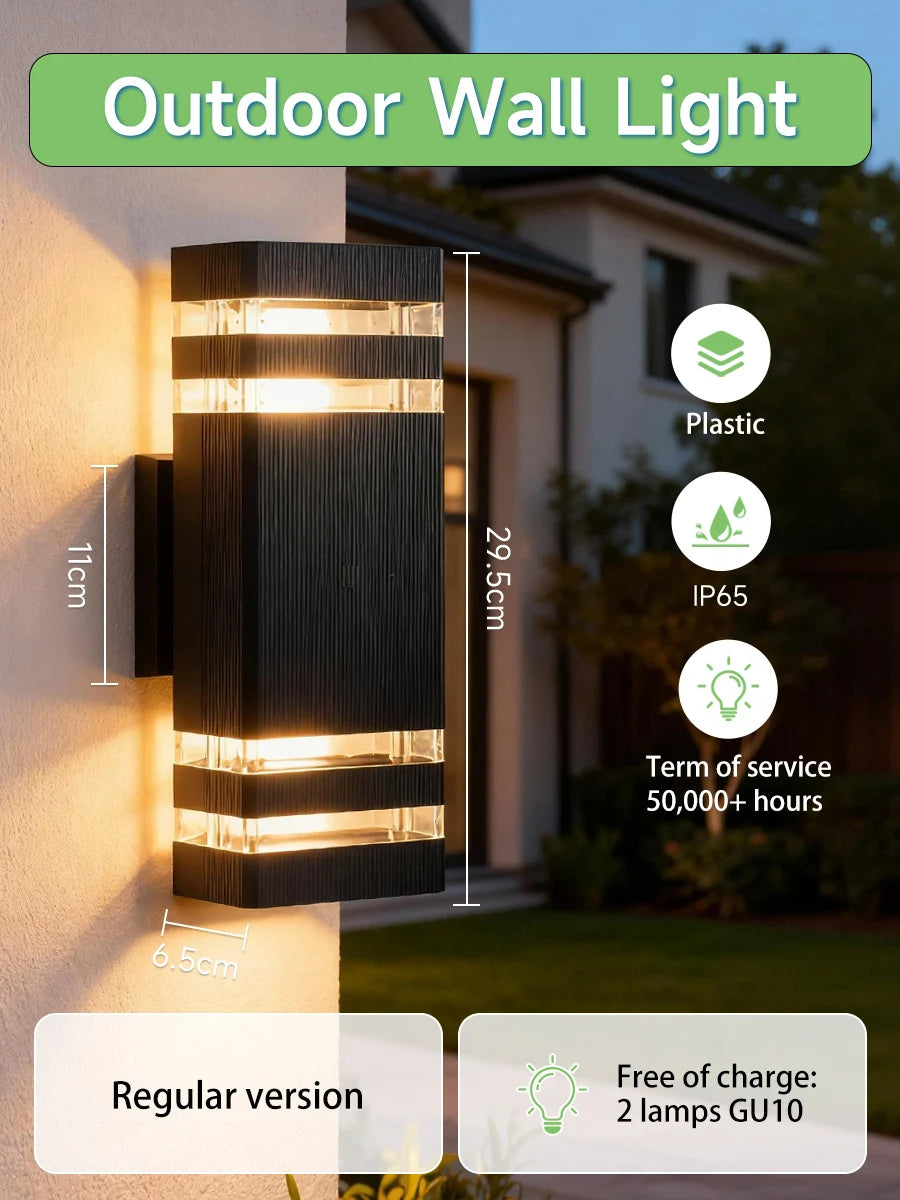 Smart Outdoor Wall Light Waterproof LED Wall Lamps Motion Sensing Porch Lights Exterior Sconce Lamps For Balcony Garden Backyard