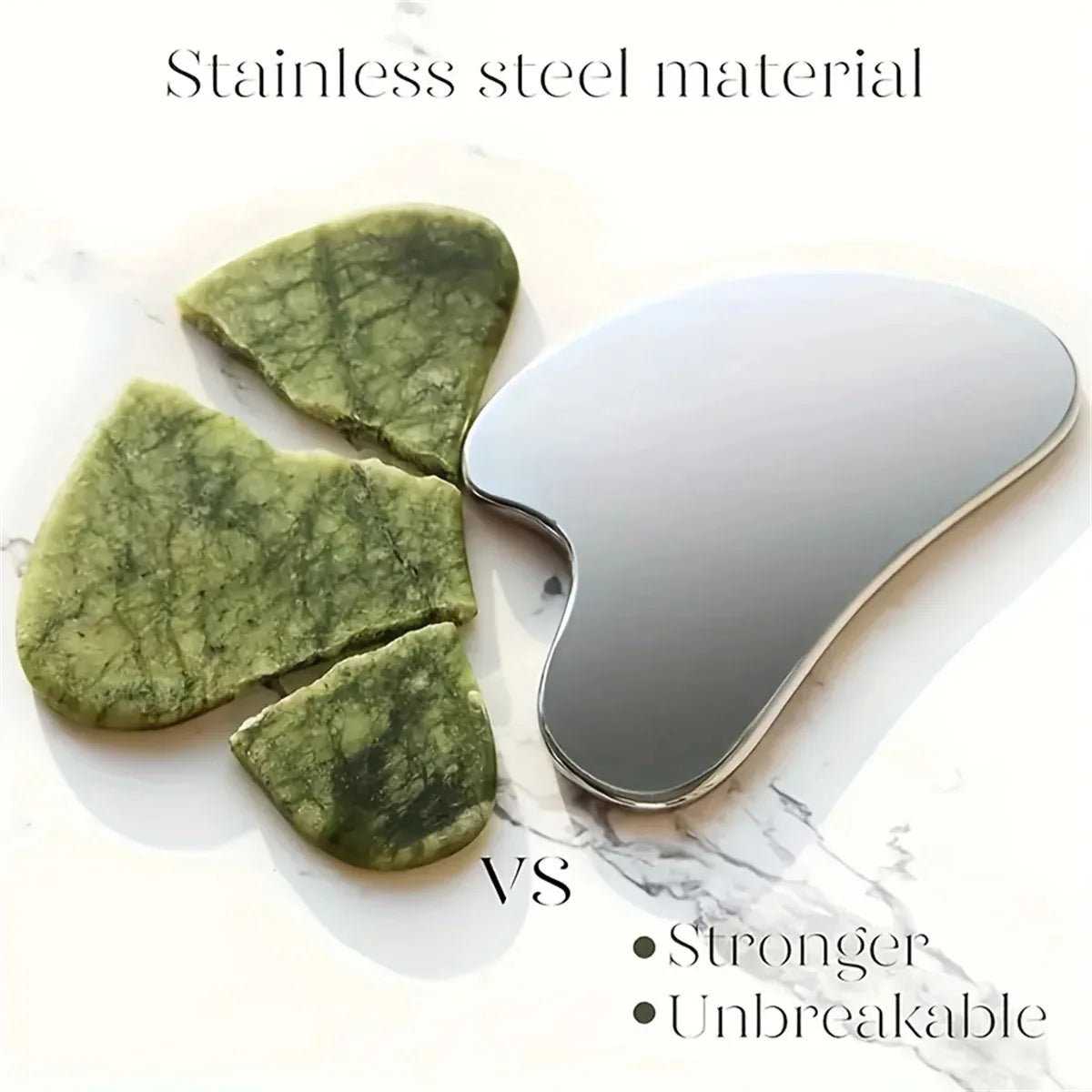 Stainless Steel Facial GuaSha Scraping Face Care Lifting Massage Tools Anti Wrinkle Skin Tighten Cooling Cellulite Massager Tool