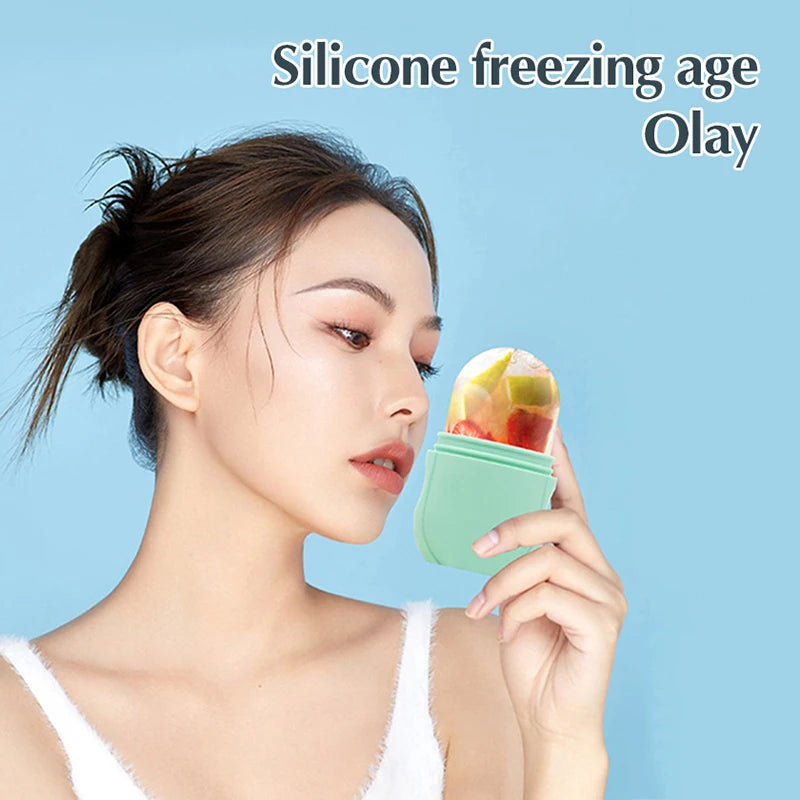 Silicone Ice Facial Roller Face Lifting Contouring Tools Ice Cooling Facial Edema Eye Body Massager Beauty Skin Care Tools