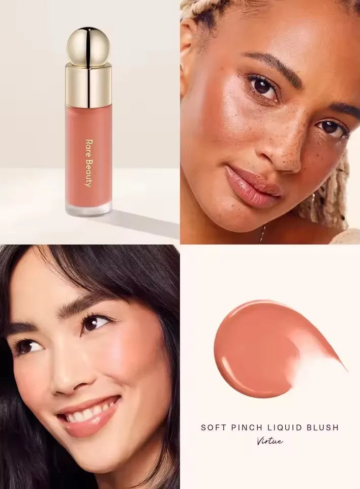 Rare Beauty Creamy Powder Blush Soft Focus Luminous Glow Buildable Pigment Lightweight Long Lasting Non-Fading Rosy Cheek Makeup