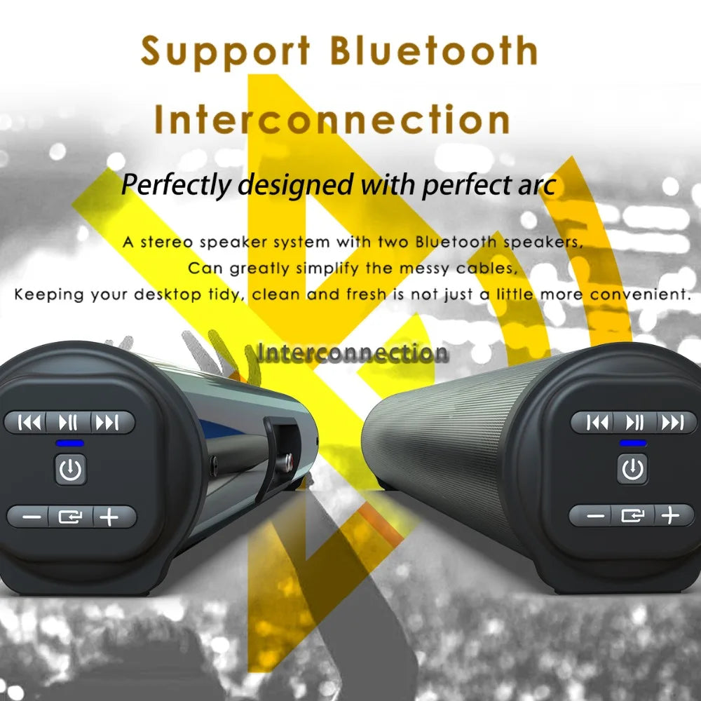 Wireless Bluetooth Sound Bar Speaker System Super Power Sound Speaker Wired Wireless Surround Stereo Home Theater TV Projector