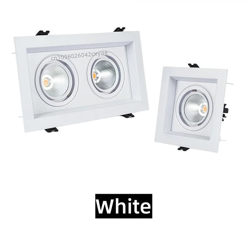 Dimmable LED downlights, COB spotlights, 10W, 20W, 30W, ceiling anti-glare, living room and kitchen indoor lighting