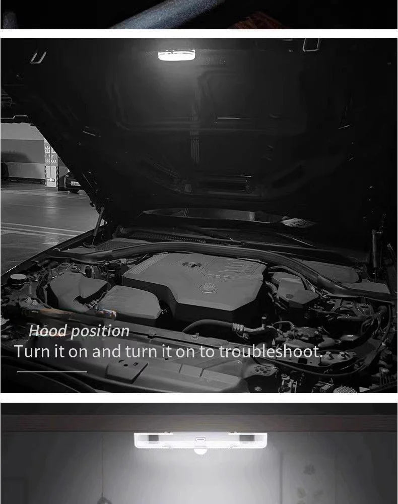 Motion Sensor Led Light 650mAH USB Rechargeable Automatic Induction Sensing Light Wireless Foot Lamp for Car Trunk Door