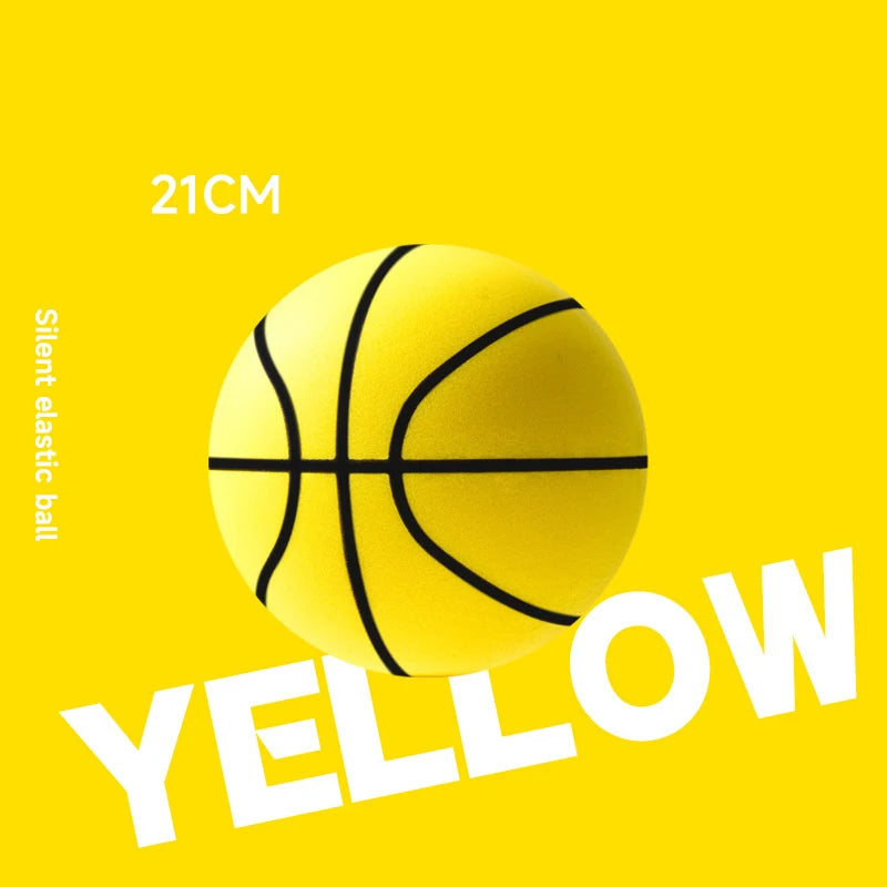 【YY26】18/21/24cm Bouncing Mute Ball Indoor Silent Basketball With Hoop High-Resilience Lightweight Mini Basketball Kids Gifts