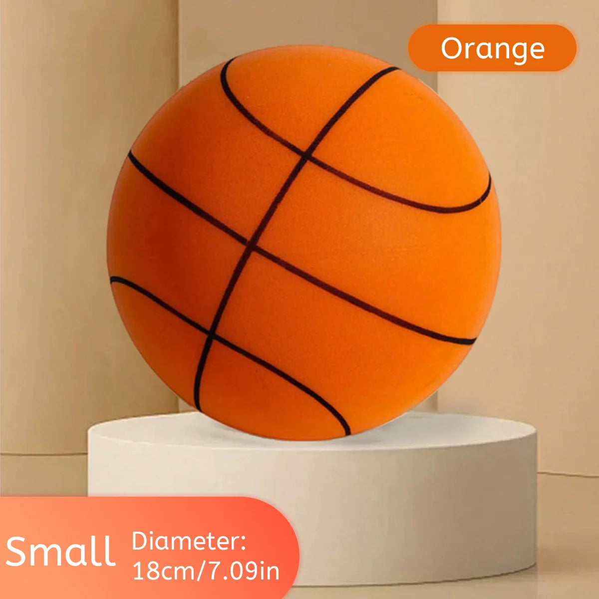 Indoor and Outdoor Leisure Sports Silent Basketball Elastic Low Noise Durable Sponge Basketball Single Pack