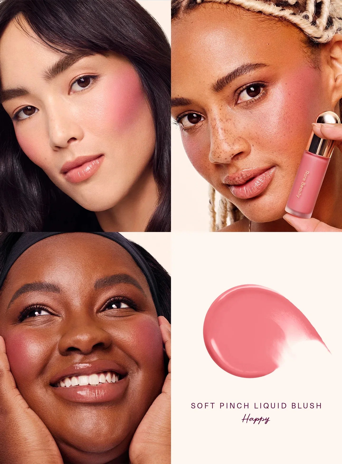 Rare Beauty Soft Pinch Matte Bouncy Cushiony Cream-to-powder Blush Airy and Lightweight Makeup Positive Light Liquid Luminizer
