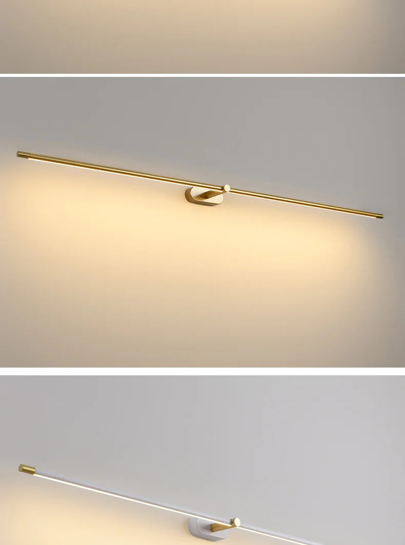 Modern Led Mirror lights lamp for mirror bathroom wall lamp sconce Length680/980mm White/Black/Gold Color Finished