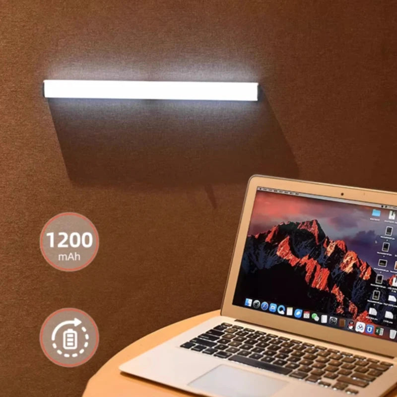 LED Motion Sensor Light Wireless LED Night Light Type C Rechargeable Light Cabinet Wardrobe Lamp Staircase Backlight For Kitchen