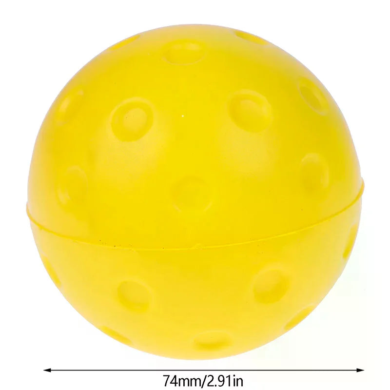 Silent & Sturdy Indoor Pickleball Balls, 1/3pcs, 74mm, PU Foam, Suitable for Practice and Tournaments