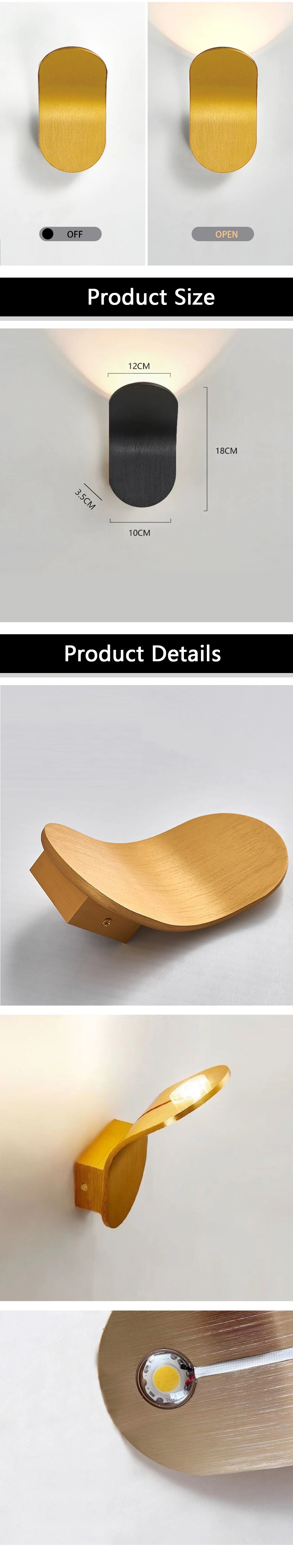 Modern Wall Light Indoor Led Stair Lamp Nordic Minimalist Sconce Foyer Hallway Decor Luminaire Creative Bedside Lighting XINLAT