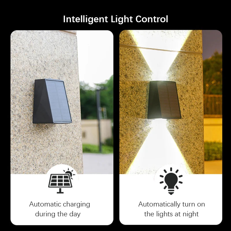 Solar Outdoor Light, Smart Light Sensors and Automatic Switches, Ideal for Gardens, Courtyards, and Walkways