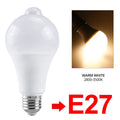 Motion Sensor Night Light Bulbs E27 B22 Motion Activated Dusk to Dawn Security Bulb Night Lamp for Garage Porch Stairs Hallway
