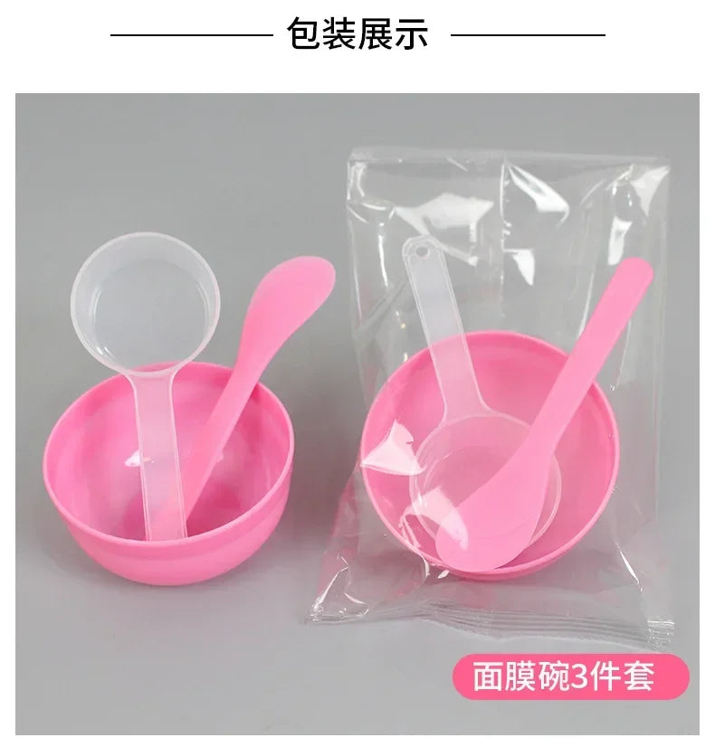 DIY Beauty Tools Skin Care Mask Brush 3pcs/set Facial Brush Mask Bowl Spoon Set Mixing Tools Mixing Beauty Cosmetic Tools