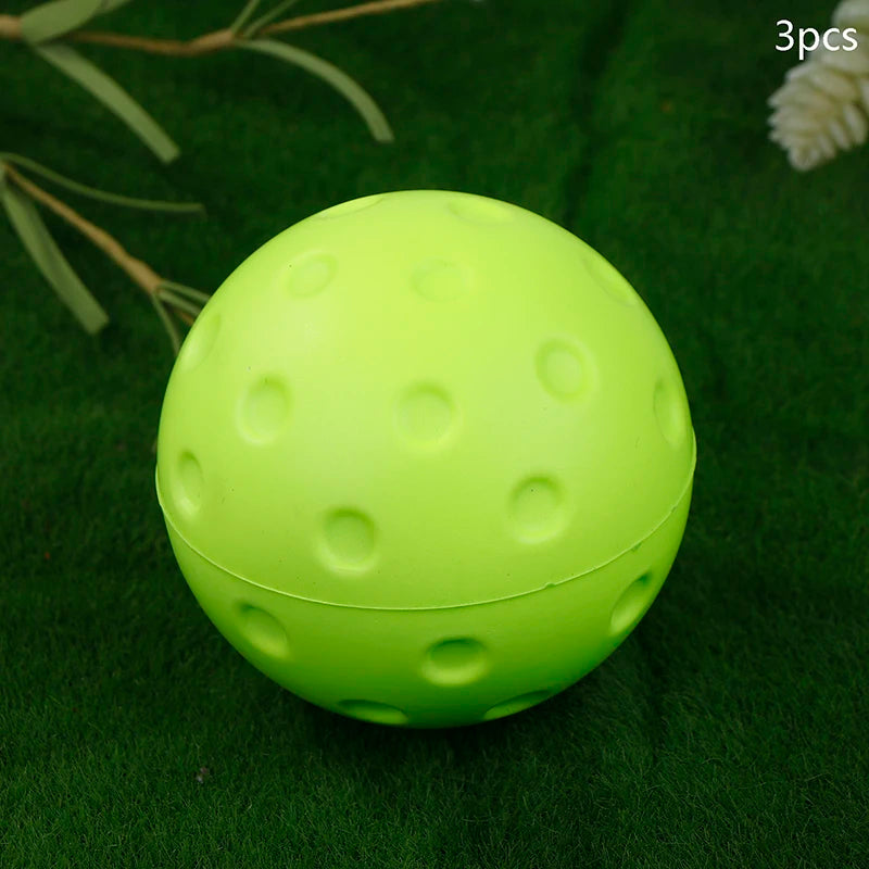 Silent & Sturdy Indoor Pickleball Balls, 1/3pcs, 74mm, PU Foam, Suitable for Practice and Tournaments