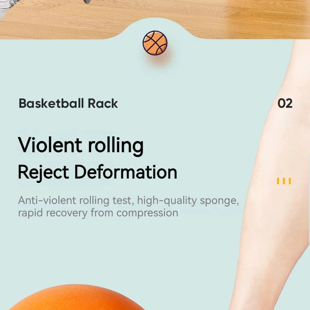 Silent Foam Basketball  Cloth Wrapped Sensory Ball For Kids Indoor Play Motor Skills Safe Toy Fitness