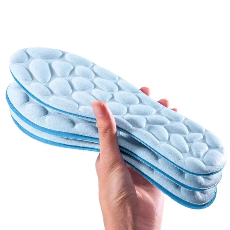2/4pcs Soft Massage Memory Foam Insoles for Sport Running Shoes Sole Breathable Cushion Pads Women Men Feet Orthopedic Insoles