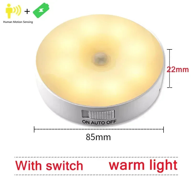 Motion Sensor Smart Led Night Light, Square Lens Eye Protection Bedside Lamp,for Wardrobe,Living Room,Bedroom,Staircase,Camping