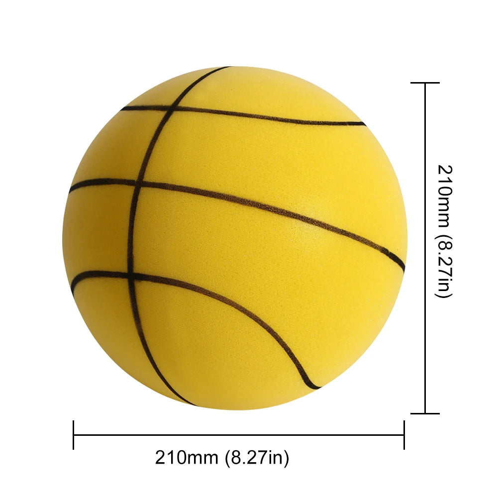 Bouncing Mute Ball 18/21/24cm Silent Foam Basketball Indoor Silent Ball Pat Basketball Silent Toddler Toys Air Bounce Basketball