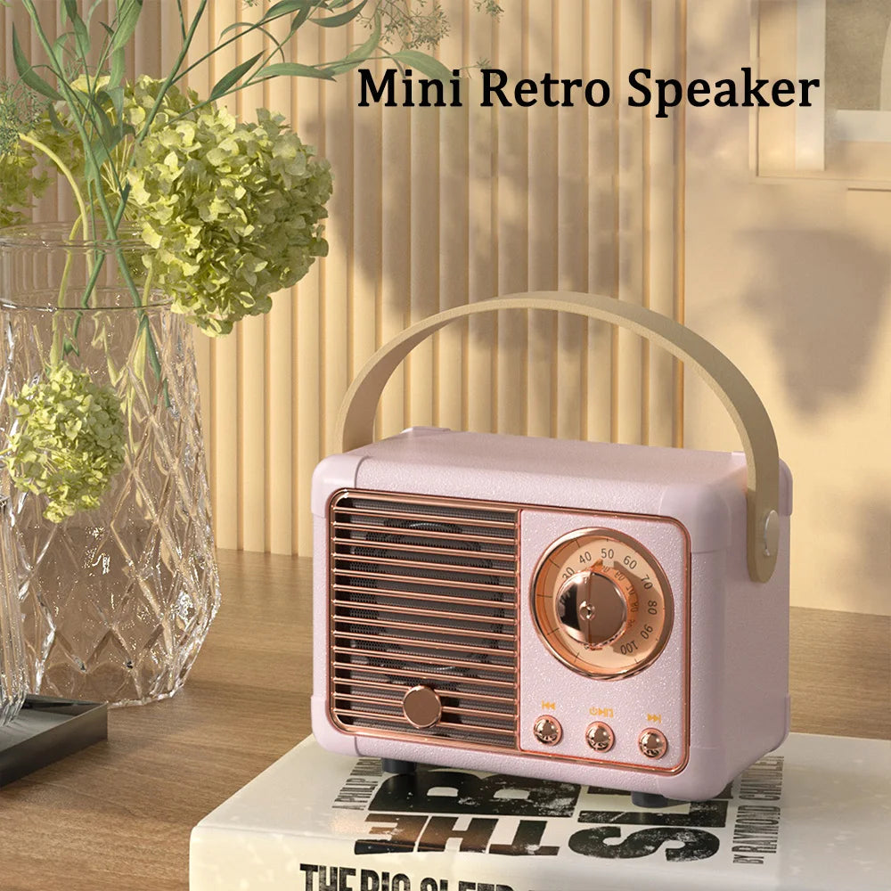 Wireless Bluetooth Speaker Sound Stereo Portable USB Charging Mini Speakers Travel Music Player Retro Music Box Dropshipping
