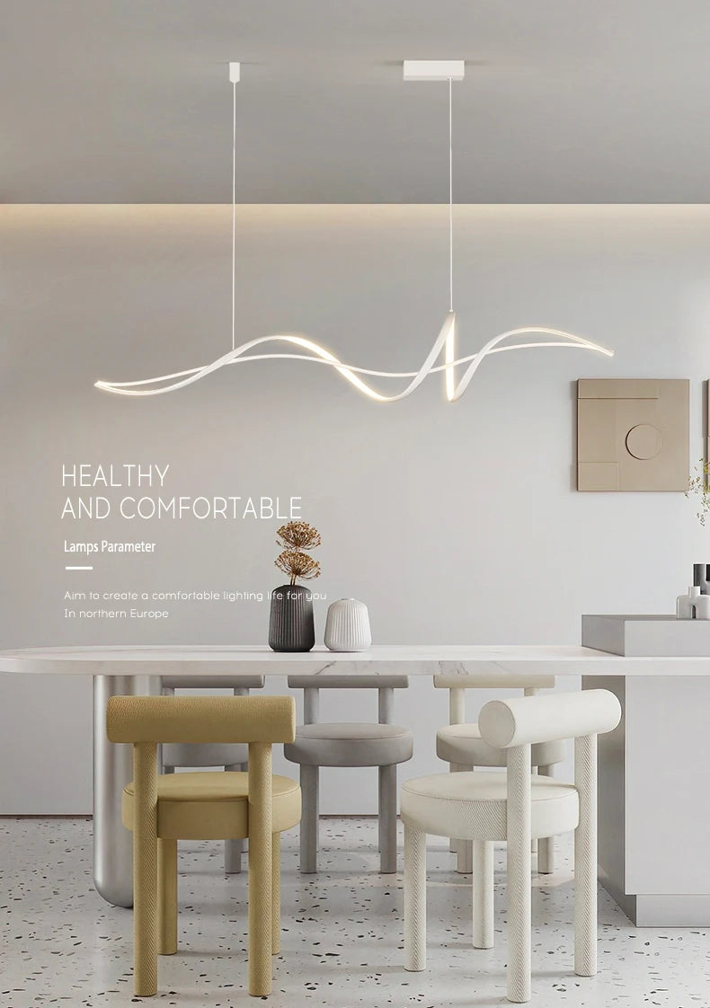 2025Modern Smart Pendant Lights for Dining Room Home Decoration Lamp Chandeliers Living Room Lighting Lustres Luminaria
