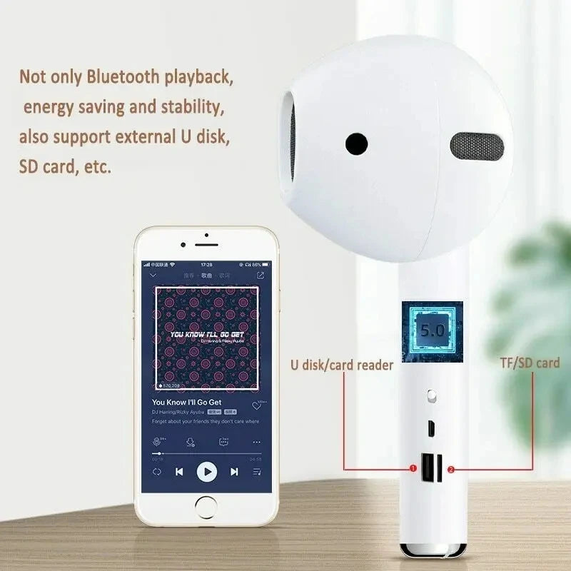 Wireless Bluetooth Speaker AirPods Model Giant Headphones Bluetooth Speaker Support TF Card Novelty Speaker Creative Gift
